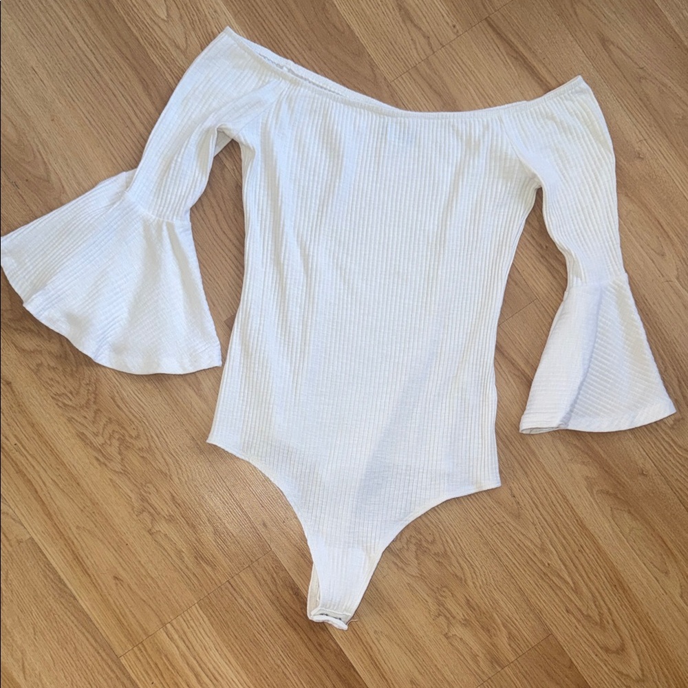 NBD White Off-Shoulder One Piece